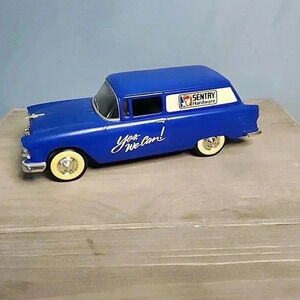 Sentry Hardware Liberty Classics Locking Coin Bank '55 Chevy Sedan Delivery 1:25